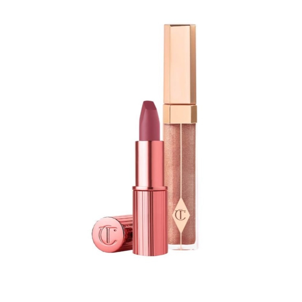 Charlotte Tilbury Rose Lipstick and Shimmer Gloss Duo